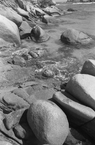 Rocks on the beach, Tayrona, Colombia, 1976