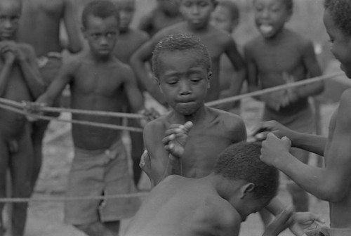 Children boxing,San Basilio de Palenque, ca. 1978