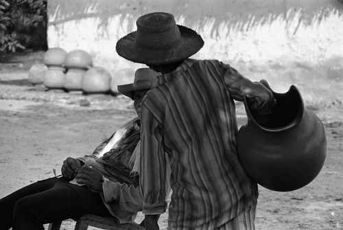 Passing the time, La Chamba, Colombia, 1975