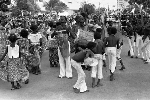 Son de Palenque dancers performing, Barranquilla, Colombia, 1977