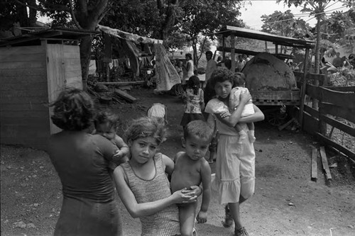 People in a refugee camp, Costa Rica, 1979