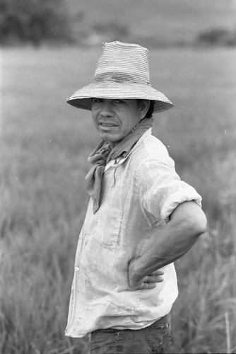 Agricultural worker, La Chamba, Colombia, 1975