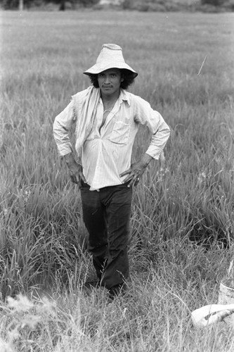 Agricultural worker, La Chamba, Colombia, 1975