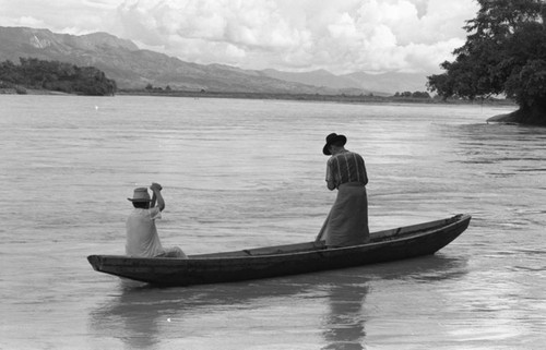 Fishing along the Magdalena River, La Chamba, Colombia, 1975