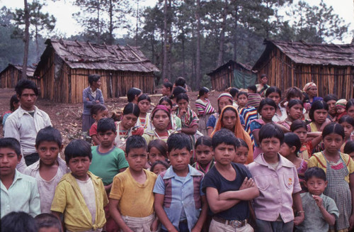 Guatemalan refugees celebrate Christmas, Santiago el Vértice, 1982