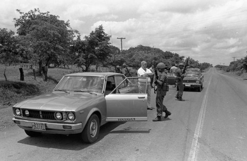 National Guard check point, Nicaragua, 1979