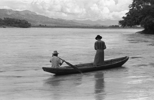 Fishing along the Magdalena River, La Chamba, Colombia, 1975