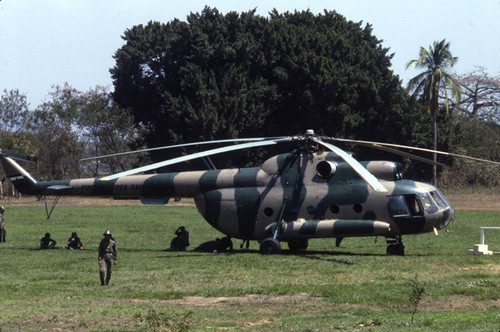 Nicaraguan Air Force helicopter, Nicaragua, 1983