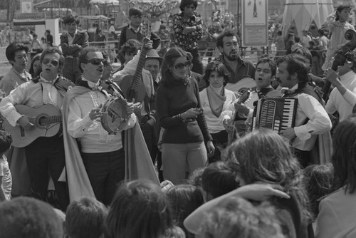 A band performs, Tunjuelito, Colombia, 1977