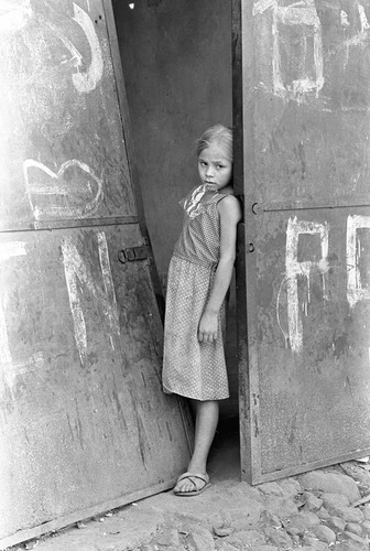 Girl by doorway, San Agustín, 1983