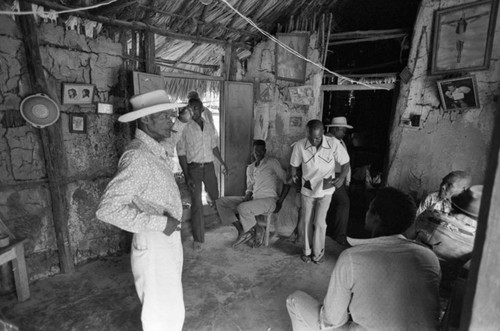 Men socializing, San Basilio de Palenque, Colombia, 1977