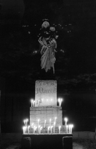 Altar to the Virgin Mary, La Chamba, Colombia, 1975