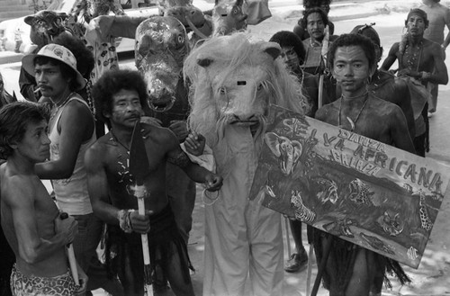 Selva Africana de Galapa dancers performing, Barranquilla, Colombia, 1977