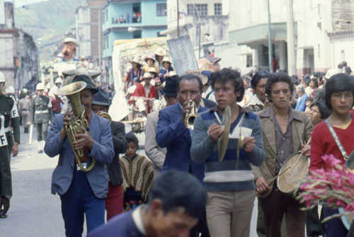 Procession at the Blacks and Whites Carnival, Nariño, Colombia, 1979