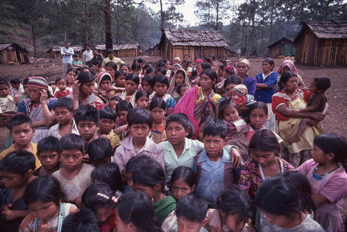 Guatemalan refugees celebrate Christmas, Santiago el Vértice, 1982