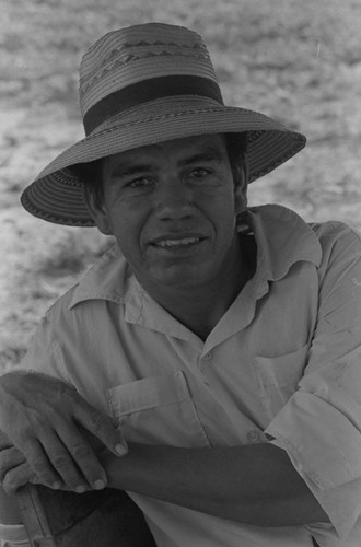 Portrait of a sitting man, La Chamba, Colombia, 1975