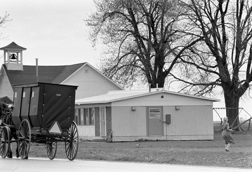 Amish buggy, Lancaster County, 1974