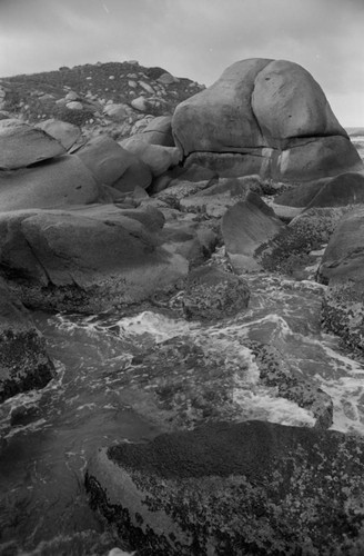 Rock formations at Playa Cañaveral, Tayrona, Colombia, 1976