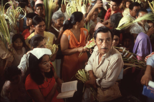 Crowd attending a memorial, San Salvador, El Salvador, 1982