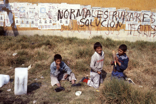 Homeless children, Mexico City, 1982