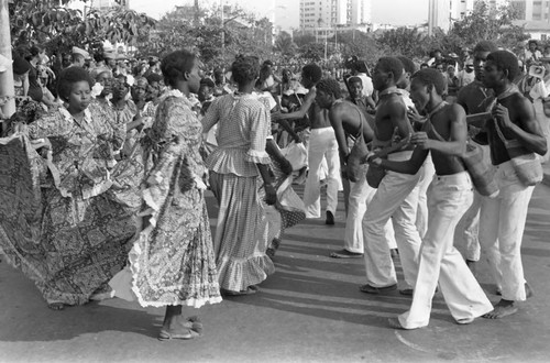 Son de Palenque dancers performing, Barranquilla, Colombia, 1977