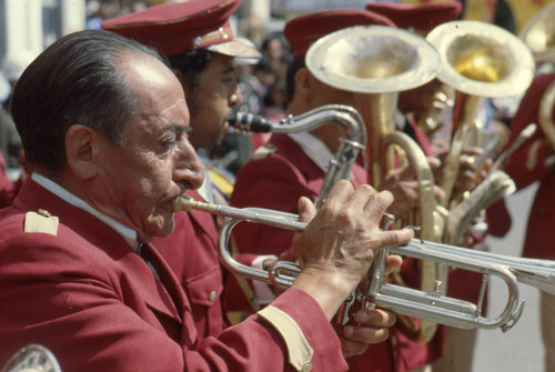 Performing at the Blacks and Whites Carnival, Nariño, Colombia, 1979