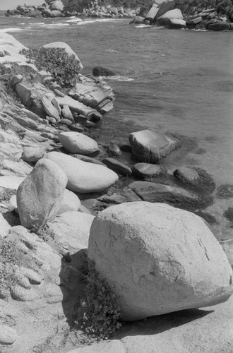 Rocks on the beach, Tayrona, Colombia, 1976