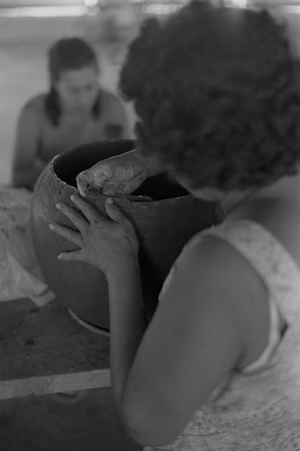 Artisans at work, La Chamba, Colombia, 1975