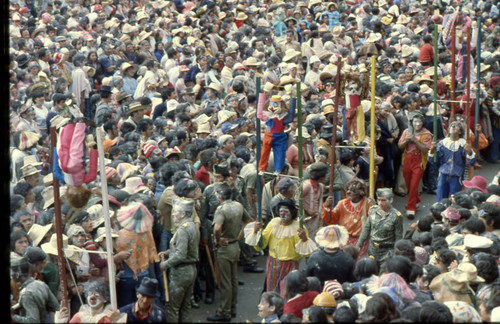 Procession at the Blacks and Whites Carnival, Nariño, Colombia, 1979