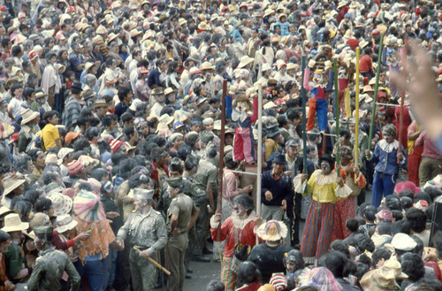 Procession at the Blacks and Whites Carnival, Nariño, Colombia, 1979