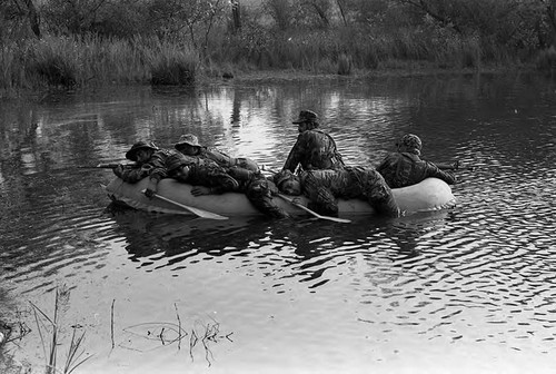 Survival school students attempt a beachhead assault, Liberal, 1982