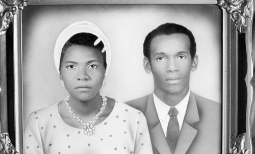 Portrait of a couple, San Basilio de Palenque, 1976