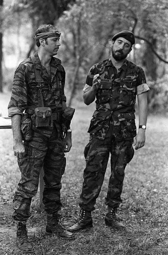 Survival school students learn first aid techniques, Liberal, 1982