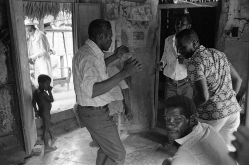 Residents dancing, San Basilio de Palenque, Colombia, 1977