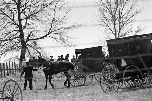 Amish funeral, Lancaster County, 1974