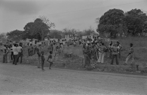 Residents at the cemetery, San Basilio de Palenque, Colombia, 1977