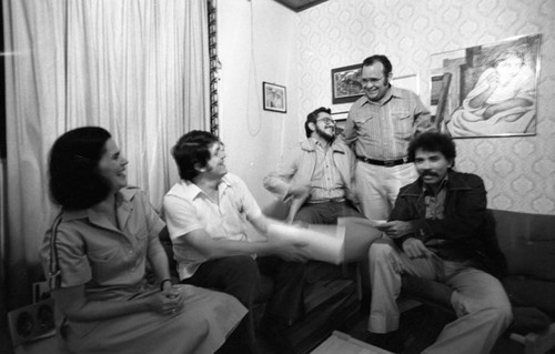 Junta members in a meeting, Nicaragua, 1979