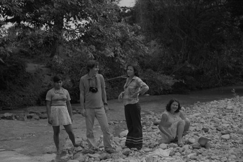 Richard Cross at the Magdalena River, La Chamba, Colombia, 1975