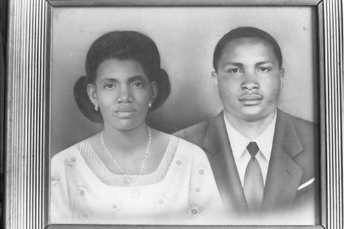 Portrait of a couple, San Basilio de Palenque, 1975