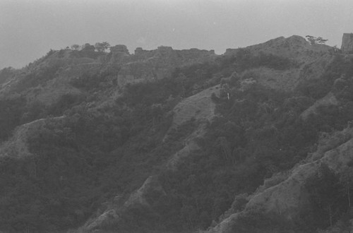 Soil erosion and a mountain range, Bucaramanga, Colombia, 1975