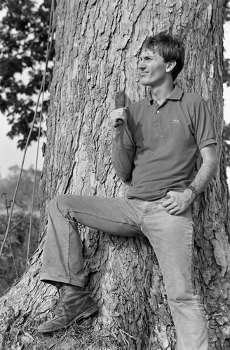 Photographer Richard Cross posing for a portrait, San Basilio de Palenque, 1977