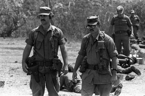 U.S. advisors during training, Ilopango, San Salvador, 1983