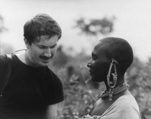 Richard Cross and Maasai woman, Tanzania, 1979