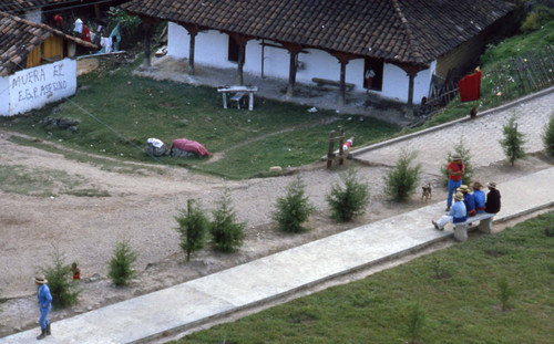 Aerial view of a home in Chajul, Chajul, 1982