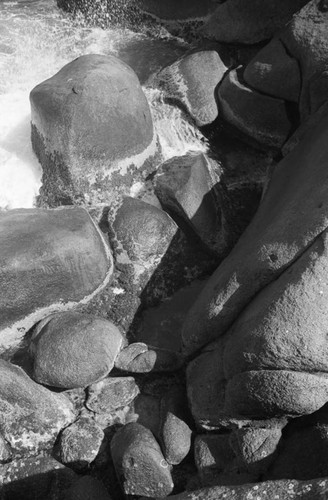 Rock formation at Playa Arrecife, Tayrona, Colombia, 1976