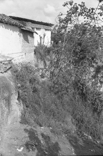 Erosion and a modest home, Bucaramanga, Colombia, 1975