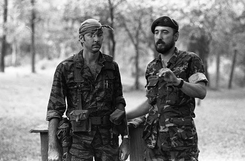 Survival school students learn first aid techniques, Liberal, 1982