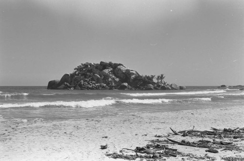 A small rock island, Tayrona, Colombia, 1976