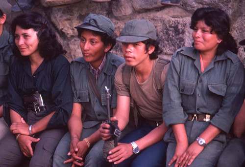 Guerrillas watching a performance, La Palma, 1983