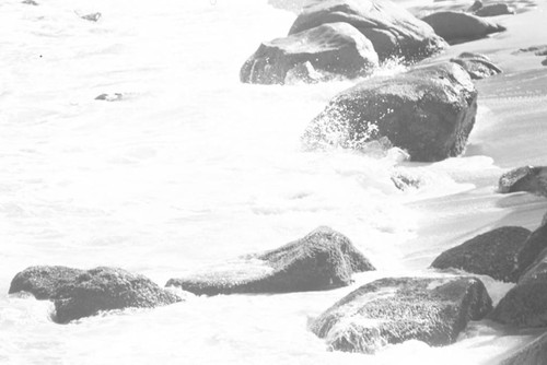 Rocks on the beach, Tayrona, Colombia, 1976